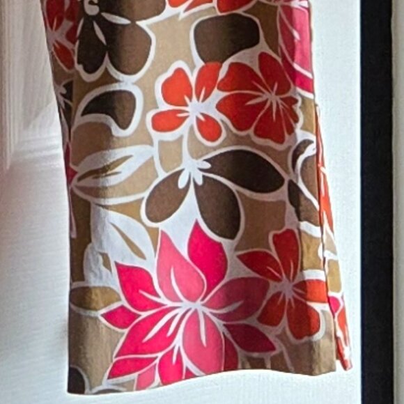 Cotton Floral Print Pants, Size 6 - Picture 5 of 5